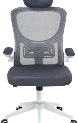 Mainstay Mika High Back Office Executive Chair – White, Grey