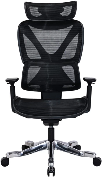 Koga Ergo H/Back Chair Human Exec Boost Office Adjustable Arm Chair – Black