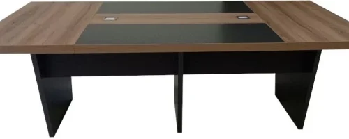 Flatpack DIY FPOFBRTAB240SAHEBO Conference Table – Sahara & Ebony