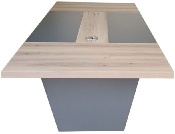Flatpack DIY Bradford Boardroom 240 Conference Table – Sahara & Storm Grey