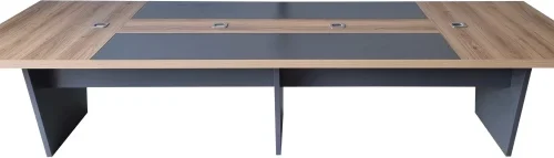 Flatpack DIY Bradford Boardroom 360 Conference Table – Sahara & Storm Grey