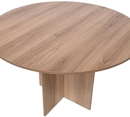 Flatpack DIY Cardiff Round 120cm Conference Table – Sahara