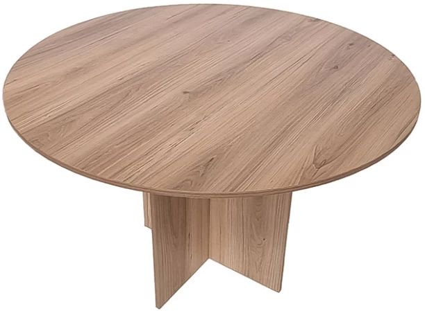 Flatpack DIY Cardiff Round 120cm Conference Table – Sahara