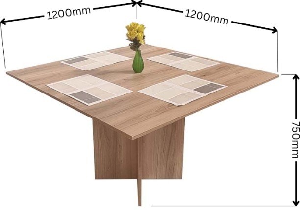 Flatpack DIY Cardiff Square 120cm Conference Table – Sahara - Image 2