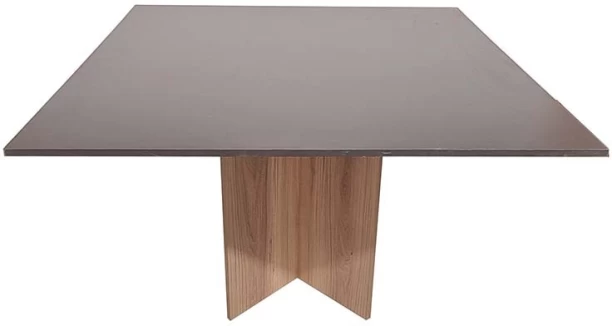 Flatpack DIY Cardiff Square 120cm Conference Table – Storm Grey & Sahara