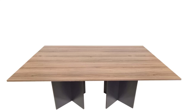 Flatpack DIY Cardiff Square 180cm Conference Table – Sahara & Storm Grey