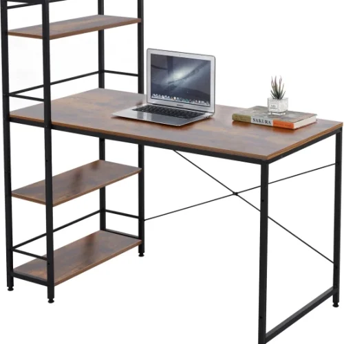 Golden Star Africa Work Desk Office Computer Table Storage Rack Multipurpose Table – Burningwood