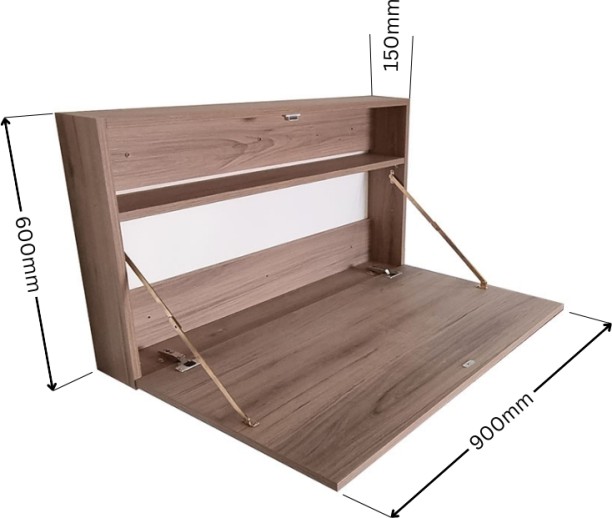Flatpack DIY Liverpool Foldaway Desk Study Table – Sahara - Image 2