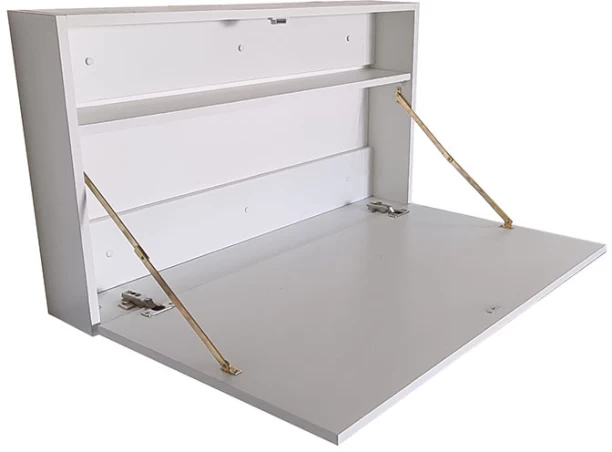 Flatpack DIY Liverpool Foldaway Desk Study Table – White - Image 2