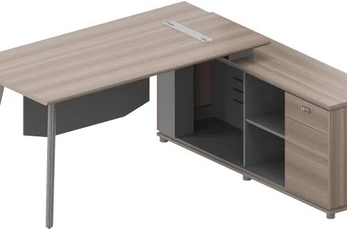 Jost 58NHS 001 Office Table – Brown, Grey