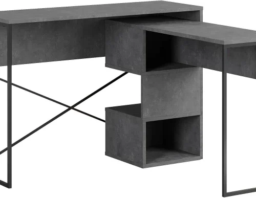 H.G. Bava CC 684/GRY Office Table – Grey, Black