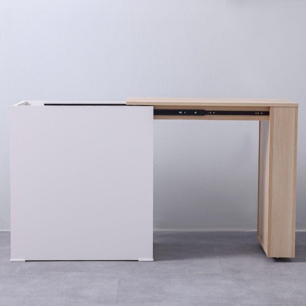 Decorum & Co DCDES01EX7 Multipurpose Table – Brown, White - Image 3