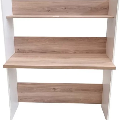 Flatpack DIY Stirling Wall Desk 120cm x 40cm Study Table – White & Sahara