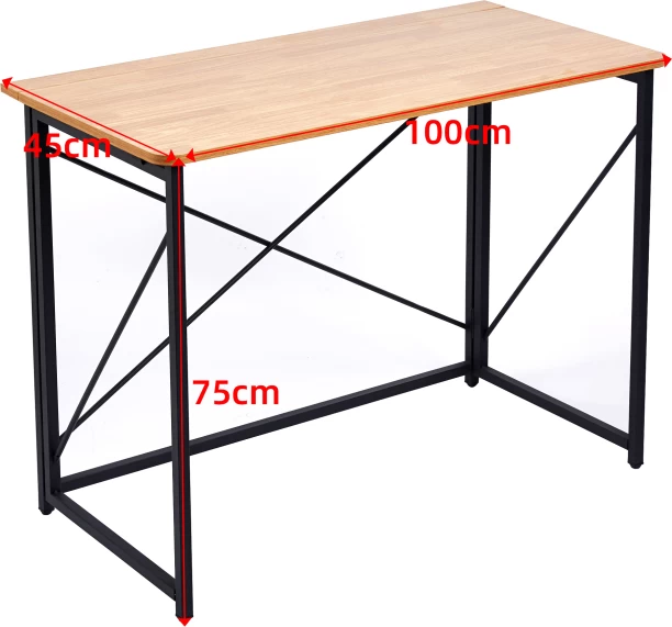 WLOTPUI Folding Laptop Computer Desk, Standing Desk, 39.4in Small Desk - Image 4