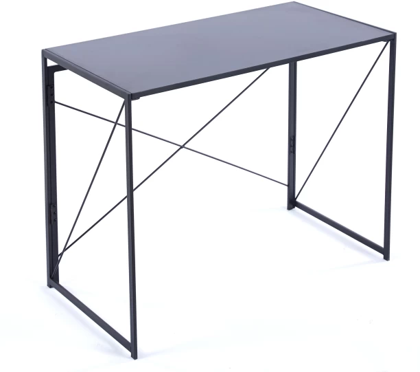 RSQQAV Foldable Computer Desk – No-Tools Portable Writing Desk & Study Table Multipurpose Table – Black - Image 2