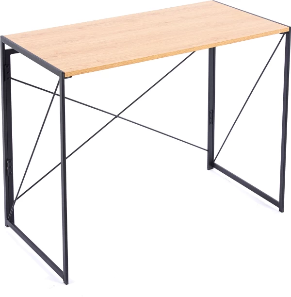 RSQQAV Foldable Computer Desk – No-Tools Portable Writing Desk & Study Table Multipurpose Table – WOOD - Image 2