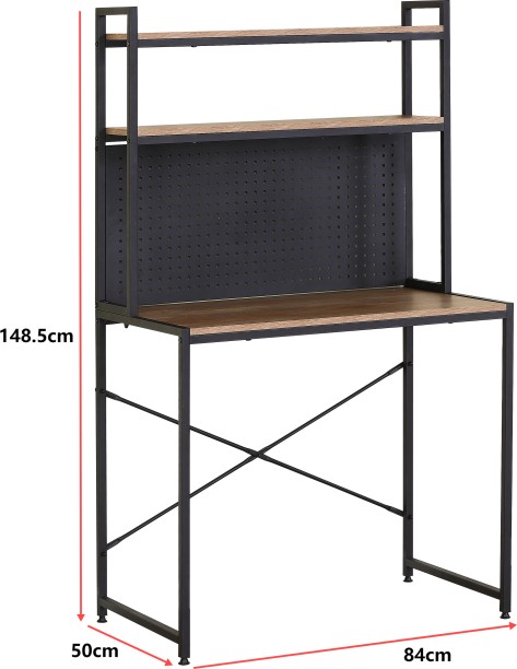Infinity Homeware Strasbourg Study Desk & Peg Board with 2 Tier Shelves - Study Table – Sky Veneer - Image 6