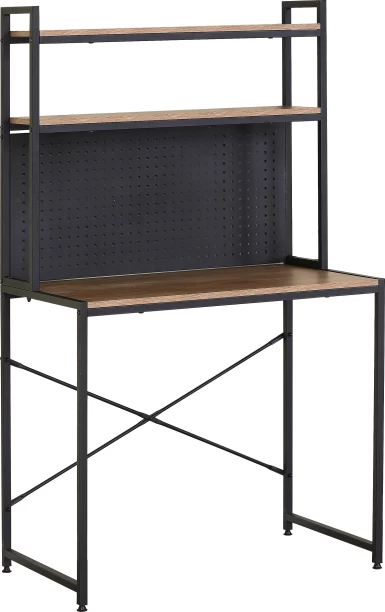 Infinity Homeware Strasbourg Study Desk & Peg Board with 2 Tier Shelves - Study Table – Sky Veneer - Image 3