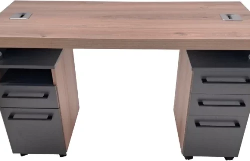 Flatpack DIY Manicure Nail Desk Multipurpose Table – Sahara & Storm Grey
