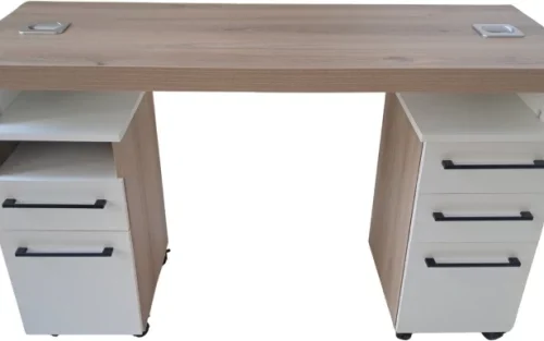 Flatpack DIY Manicure Nail Desk Multipurpose Table – Sahara & White