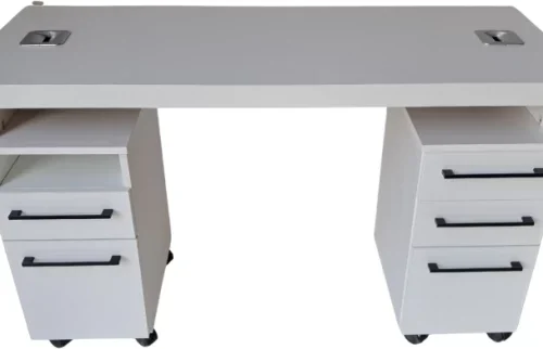 Flatpack DIY Manicure Nail Desk Multipurpose Table – White