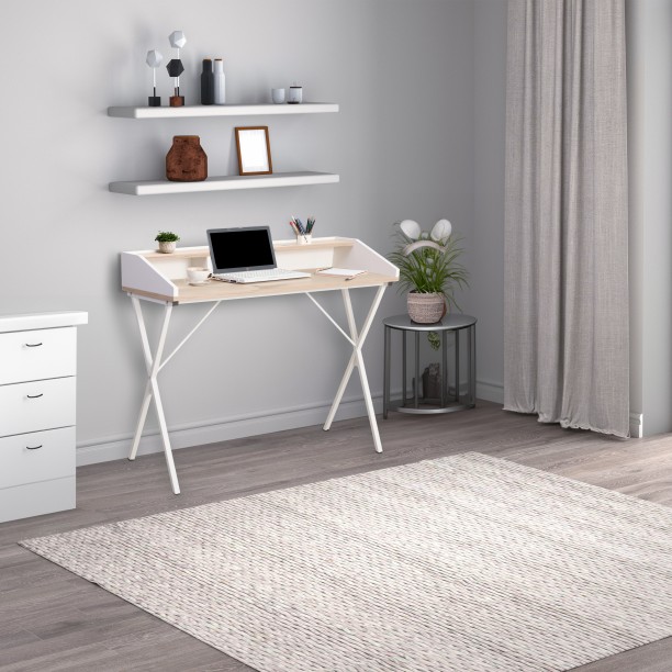 Everfurn Atlantis Desk Office Table – Light Oak - Image 5