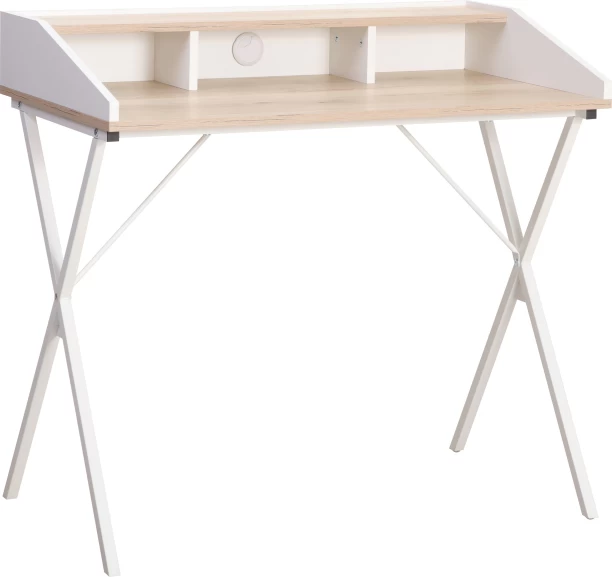 Everfurn Atlantis Desk Office Table – Light Oak