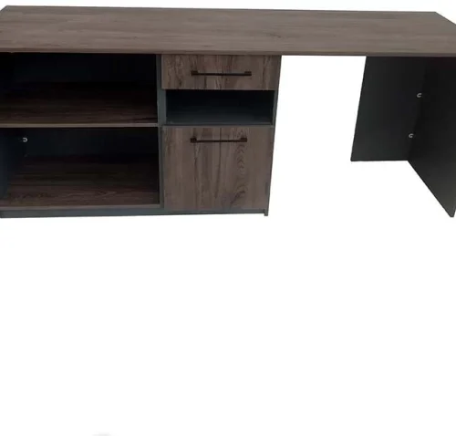 Flatpack DIY Exeter Desk 200cm Office Table – Chobe & Storm Grey