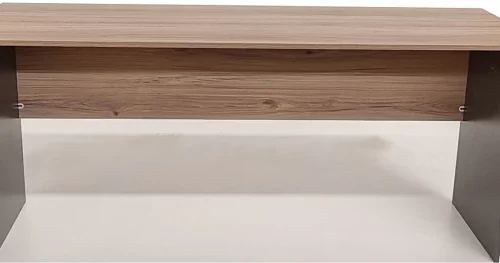 Flatpack DIY FPOFDELO180SAHSTG Office Table – Sahara & Storm Grey