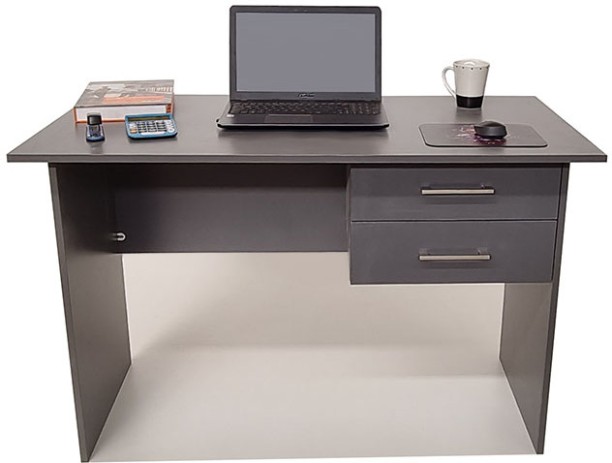 Flatpack DIY London 2 Drawer Desk 120cm Study Table – Storm Grey - Image 3