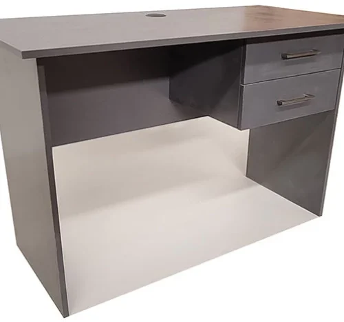 Flatpack DIY London 2 Drawer Desk 120cm Study Table – Storm Grey