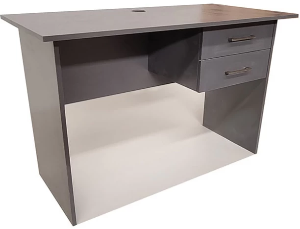 Flatpack DIY London 2 Drawer Desk 120cm Study Table – Storm Grey