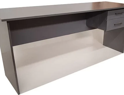 Flatpack DIY London 2 Drawer Desk 150cm Study Table – Storm Grey