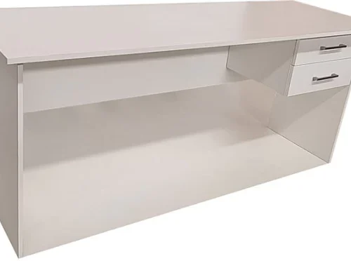 Flatpack DIY London 2 Drawer Desk 180cm Study Table – White