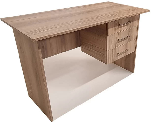 Flatpack DIY London 3 Drawer Desk 120cm Study Table – Sahara