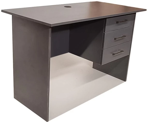 Flatpack DIY London 3 Drawer Desk 120cm Study Table – Storm Grey