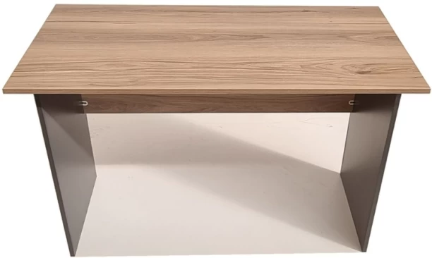 Flatpack DIY London Desk 90cm Office Table – Sahara & Storm Grey