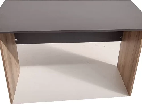 Flatpack DIY London Desk 120cm Office Table – Storm Grey & Sahara