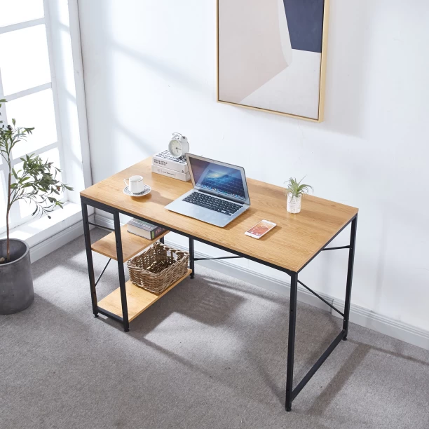 Golden Star Africa Work Desk Office Table Storage Shelf Student Desk Multipurpose Table – Wood - Image 2