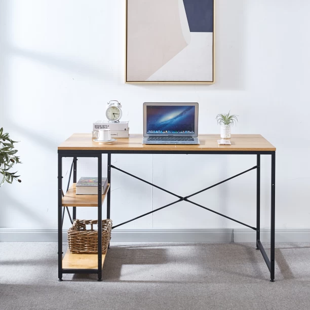 Golden Star Africa Work Desk Office Table Storage Shelf Student Desk Multipurpose Table – Wood - Image 3