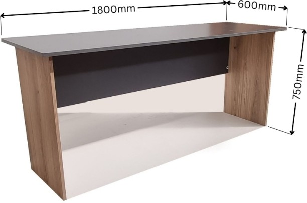 Flatpack Diy London Desk 180cm Multipurpose Table – Storm Grey & Sahara - Image 4