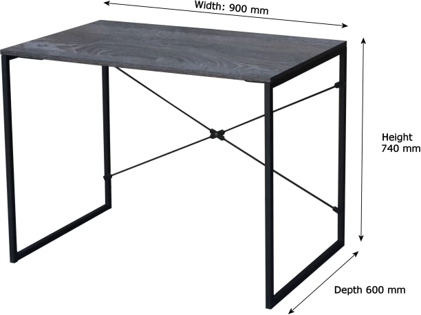 Myspace Jolie Desk MYS0002 Study Table – Black - Image 2
