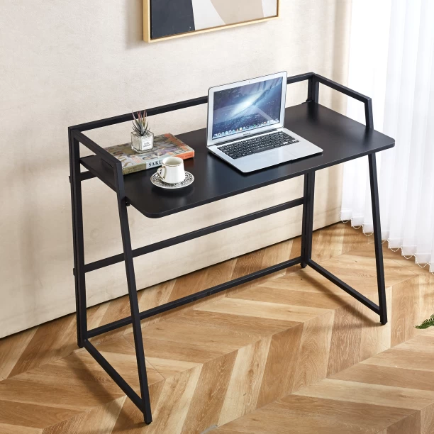 RSQQAV 1.0m Pre-Assembled Foldable Computer Desk - Image 5
