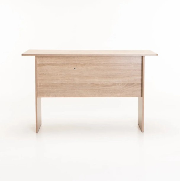 Novafurn Leno 120cm Study / Office Desk with 2 Drawer Office Table – Light Oak - Image 3