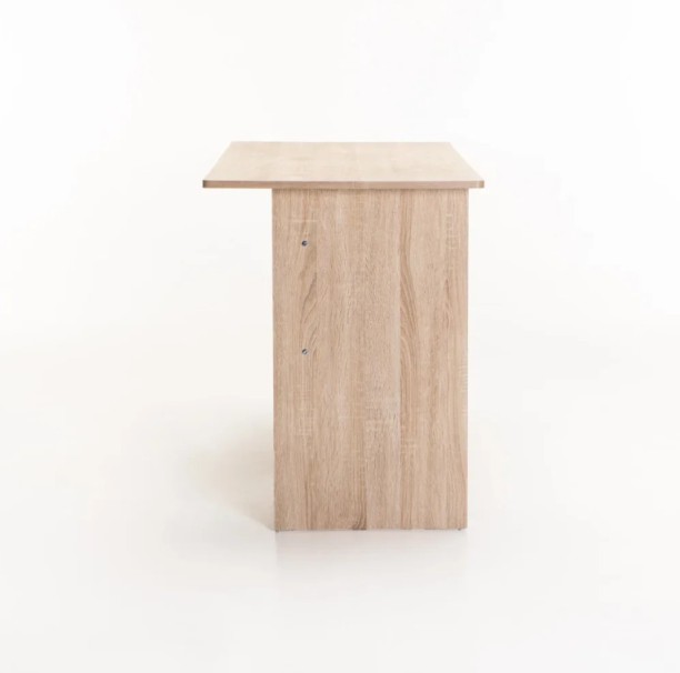 Novafurn Leno 120cm Study / Office Desk with 2 Drawer Office Table – Light Oak - Image 2