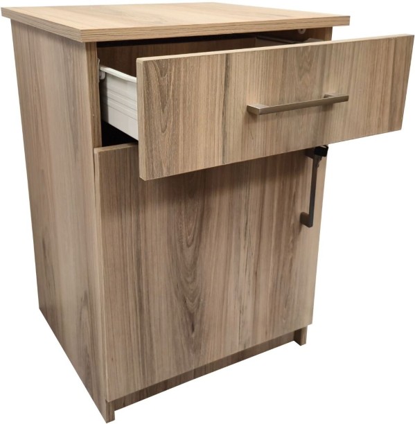 Flatpack DIY Cambridge 1 Door, 1 Drawer Pedestal - Sahara Office Table - Image 5