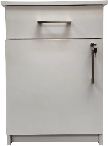 Flatpack DIY Cambridge 1 Door, 1 Drawer Pedestal - White Office Table
