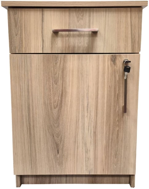 Flatpack DIY Cambridge 1 Door, 1 Drawer Pedestal - Sahara Office Table