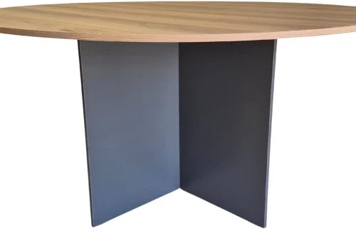 Flatpack DIY Milano Dining Room Table Round 150cm Multipurpose Table – Sahara & Storm Grey