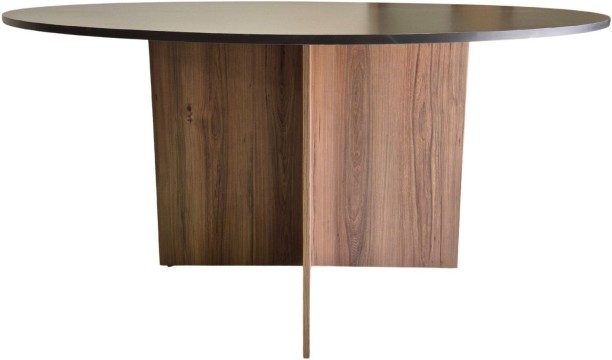 Flatpack DIY Cardiff Conference Table Round 150cm Conference Table – Storm Grey & Sahara - Image 3
